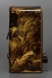 Striking Swirled Circassian Onyx/Brown Emerson AU-190 Catalin Radio