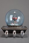 Art Deco Japanese &rdquo;Fishbowl&rdquo; Clock with Swimming Goldfish