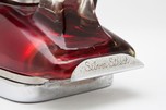 Art Deco Red Saunders Pyrex Glass &rdquo;Silver Streak&rdquo; Iron
