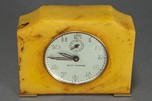 Art Deco Seth Thomas Catalin Bakelite Clock in Pistachio Green