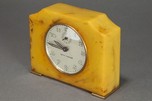 Art Deco Seth Thomas Catalin Bakelite Clock in Pistachio Green