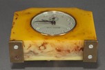 Art Deco Seth Thomas Catalin Bakelite Clock in Pistachio Green