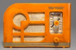 Tom Thumb ’Deco’ Catalin Radio in Marbleized Yellow - Rare Model