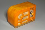 Tom Thumb ’Deco’ Catalin Radio in Marbleized Yellow - Rare Model