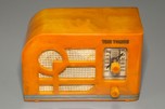 Tom Thumb ’Deco’ Catalin Radio in Marbleized Yellow - Rare Model