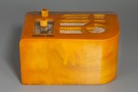 Tom Thumb ’Deco’ Catalin Radio in Marbleized Yellow - Rare Model