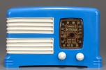 Detrola 274 ’Split-Grille’ Radio - Blue Plaskon w/ White Trim