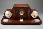 Rare Detrola 104 ”Presentation” Desk Set Art Deco Radio with Gilbert Rohde Clock