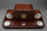 Rare Detrola 104 ”Presentation” Desk Set Art Deco Radio with Gilbert Rohde Clock
