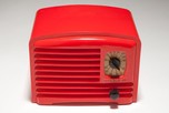 Red Plaskon Detrola Jr. Art Deco Plaskon Bakelite Radio