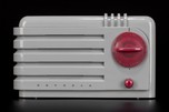 Detrola 219 Radio ”Super Pee-Wee” in Pewter Gray Plaskon