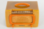 DeWald 561-2 Catalin Radio in Onyx + Butterscotch - Great