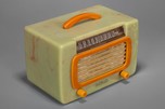 DeWald 561 ’Jewel’ Catalin Radio in Onyx + Butterscotch - Rare