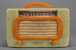 DeWald 561 ’Jewel’ Catalin Radio in Onyx + Butterscotch - Rare