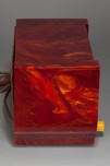 Marbleized Oxblood Red DeWald A-501 ’Lyre’ Catalin Radio