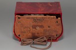 Marbleized Oxblood Red DeWald A-501 ’Lyre’ Catalin Radio