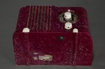 DeWald ’Bantam’ Radio in Dark Raspberry Speckled Plaskon - Rare