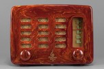 Emerson 564 Catalin Radio ’Slot-Grill’ in Intensely Marbleized Oxblood