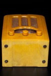 Emerson AU-190 Catalin Radio in Marbleized Yellow - Stunning Tombstone