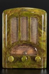 Emerson AU-190 Radio Marbleized Green Catalin Tombstone