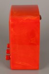 Tomato Red Emerson AU-190 ’Tombstone’ Catalin Radio - Great