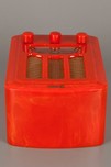 Tomato Red Emerson AU-190 ’Tombstone’ Catalin Radio - Great