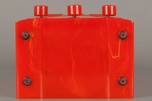 Tomato Red Emerson AU-190 ’Tombstone’ Catalin Radio - Great