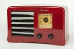 Oxblood Emerson AX-235 Catalin ”Little Miracle” 1938 Art Deco Radio