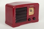 Oxblood Emerson AX-235 Catalin ”Little Miracle” 1938 Art Deco Radio