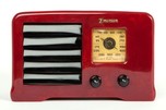 Oxblood Emerson AX-235 Catalin &rdquo;Little Miracle&rdquo; 1938 Art Deco Radio
