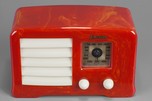 Emerson AX-235 ’Little-Miracle’ Radio Marbleized Red Catalin