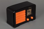 Rare Emerson AX-235 ’Little Miracle’ Catalin Radio in Jet Black with Orange