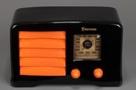 Rare Emerson AX-235 ’Little Miracle’ Catalin Radio in Jet Black with Orange