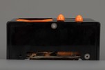 Rare Emerson AX-235 ’Little Miracle’ Catalin Radio in Jet Black with Orange