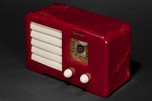 Emerson AX-235 Catalin ’Little Miracle’ 1938 Art Deco Radio in Oxblood Red