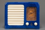 Emerson ’Big Miracle’ BM258 Catalin Radio in Marbleized Blue