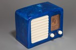 Emerson ’Big Miracle’ BM258 Catalin Radio in Marbleized Blue