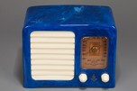 Emerson ’Big Miracle’ BM258 Catalin Radio in Marbleized Blue