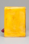 Emerson BM258 Big Miracle Catalin Radio in Yellow w/ Maroon