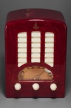 Emerson BT-245 Catalin Radio in Oxblood + Ivory ’Tombstone’