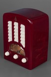 Emerson BT-245 ‘Tombstone’ Catalin Radio in Oxblood + Ivory