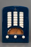 Emerson BT-245 Catalin ’Tombstone’ Radio in Marbleized Blue