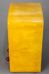 Emerson BT-245 Catalin &rdquo;Tombstone&rdquo; Radio in Yellow + Plum