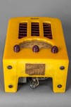 Emerson BT-245 Catalin &rdquo;Tombstone&rdquo; Radio in Yellow + Plum