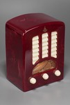 Catalin Emerson BT-245 Radio in Oxblood + Ivory ’Tombstone’