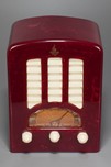 Catalin Emerson BT-245 Radio in Oxblood + Ivory ’Tombstone’