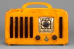 Emerson EP375 Catalin 5+1 Radio in Butterscotch + Brown with Handle