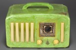 Catalin Emerson EP-375 ’5+1’ Radio in Marbled Green with Handle