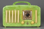 Catalin Emerson EP-375 ’5+1’ Radio in Marbled Green with Handle