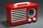 Emerson Red Catalin &rdquo;Patriot&rdquo; 400 Radio Norman Bel Geddes Art Deco Design